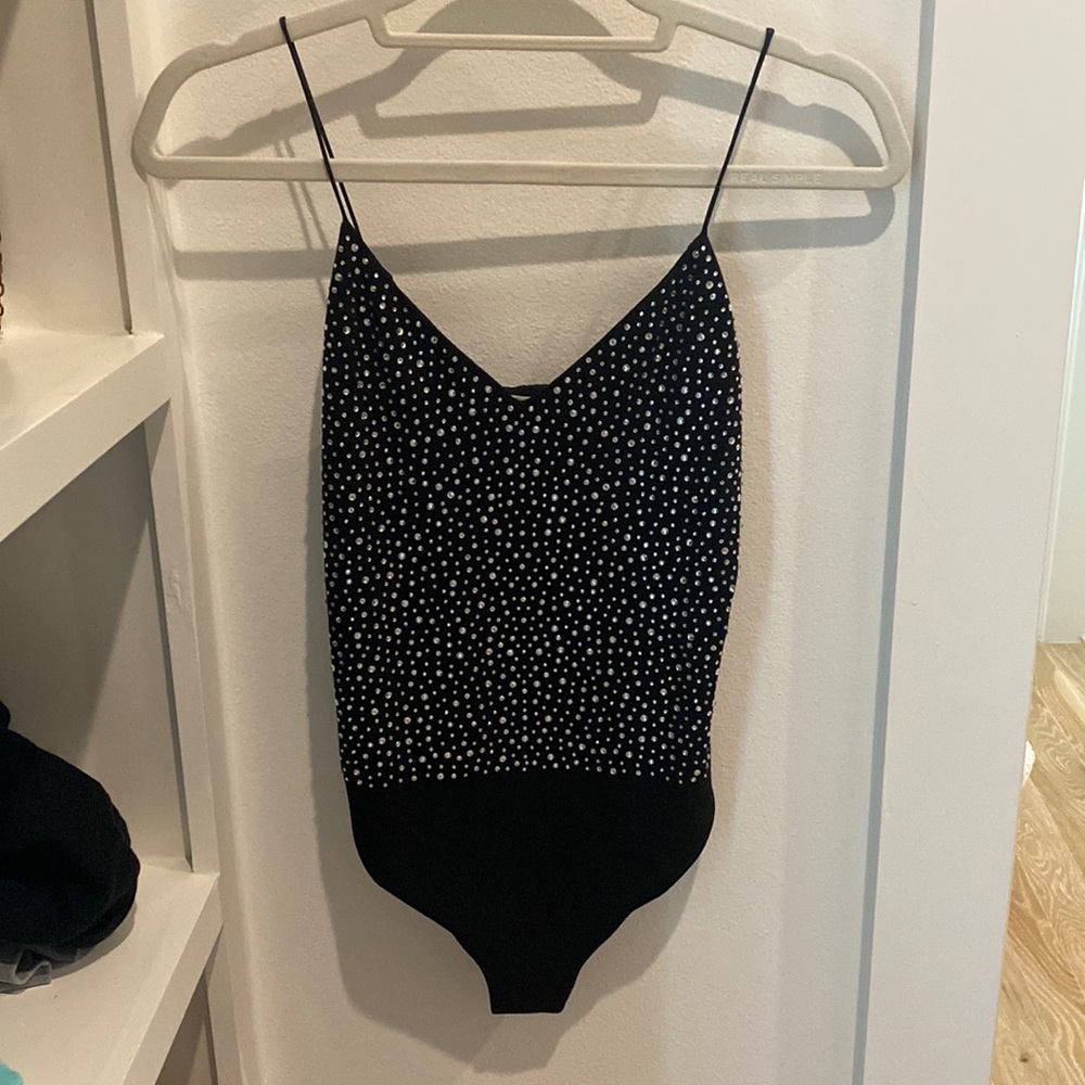 Sequined body suit